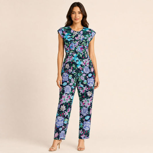 Fashion Circle Vintage Floral Jumpsuit S/M M/L Cotton NWT – Jumpsuit product photo 1 | RewearableUK
