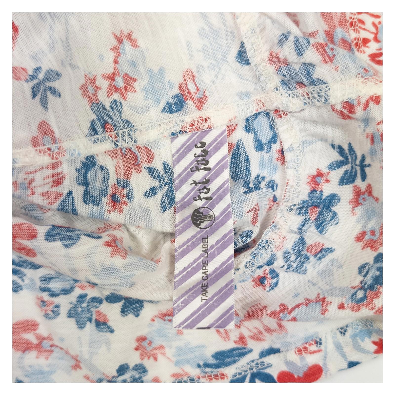 Fat Face Woman White Floral Tunic Dress Size UK 10 Cotton BNWT Summer Beach by Fat Face – | RewearableUK