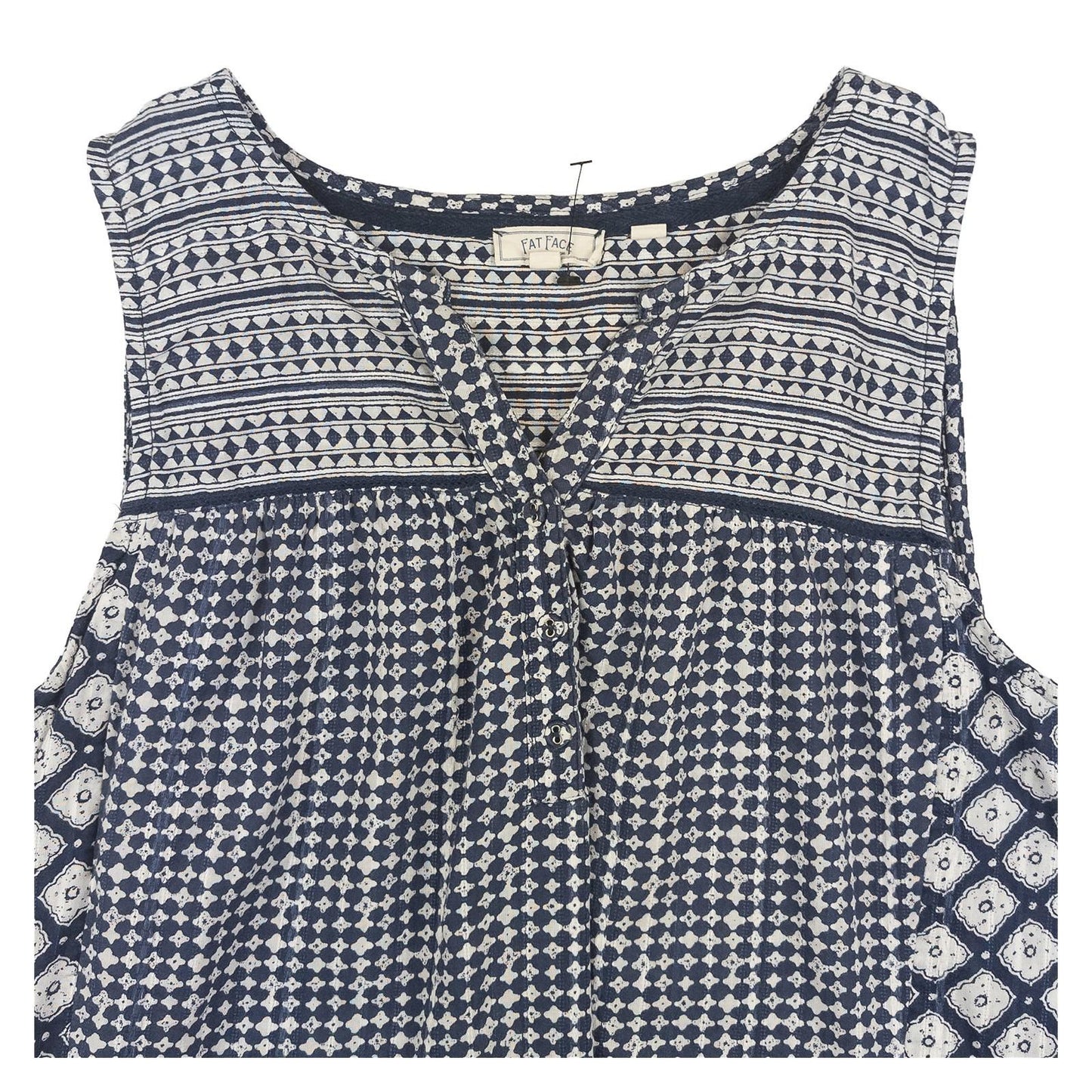 FatFace Cami Top UK 14 Black Floral Strappy Tassel Boho Handkerchief Hem NWOT by Fat Face – | RewearableUK