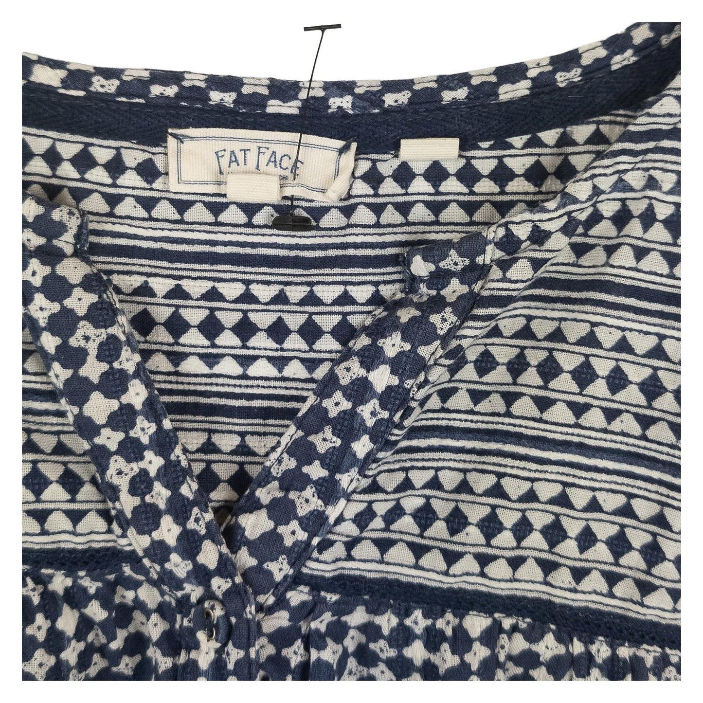 FatFace Cami Top UK 14 Black Floral Strappy Tassel Boho Handkerchief Hem NWOT by Fat Face – | RewearableUK