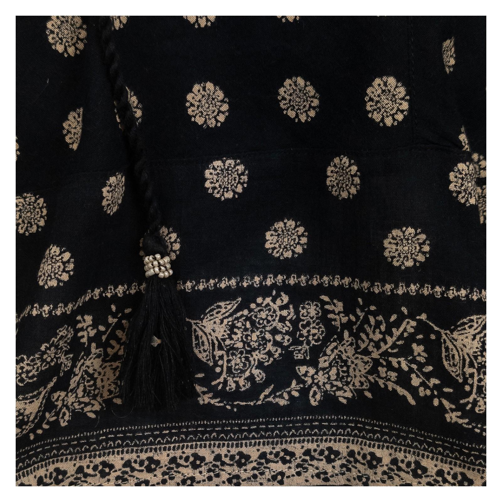 FatFace Top UK 14 Black Floral Handkerchief Hem Cami Strappy Tassel Boho by Fat Face – | RewearableUK