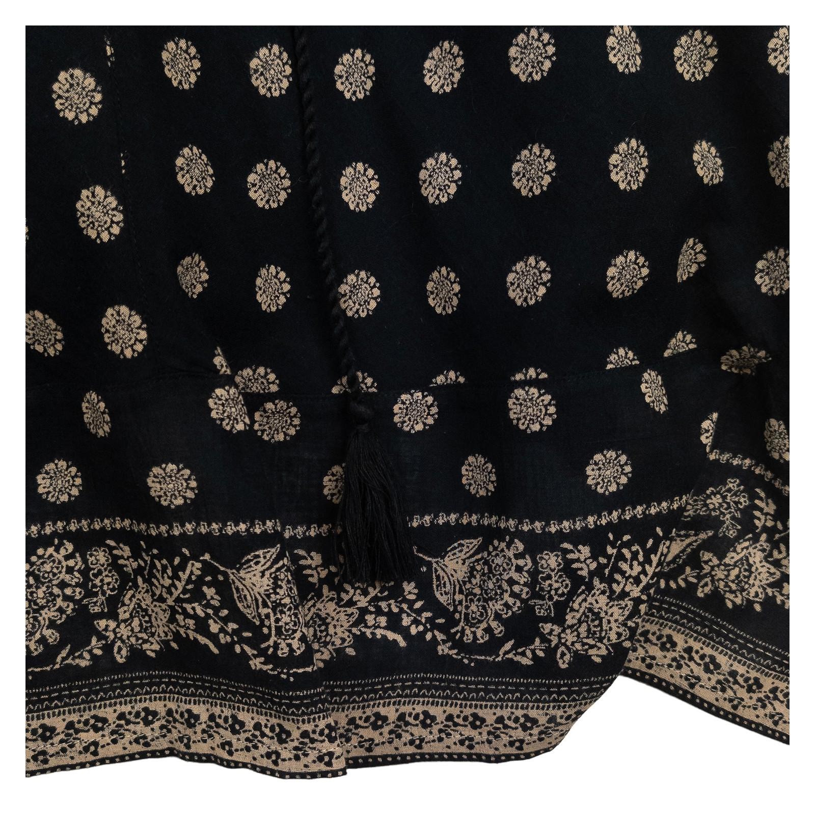 FatFace Top UK 14 Black Floral Handkerchief Hem Cami Strappy Tassel Boho by Fat Face – | RewearableUK