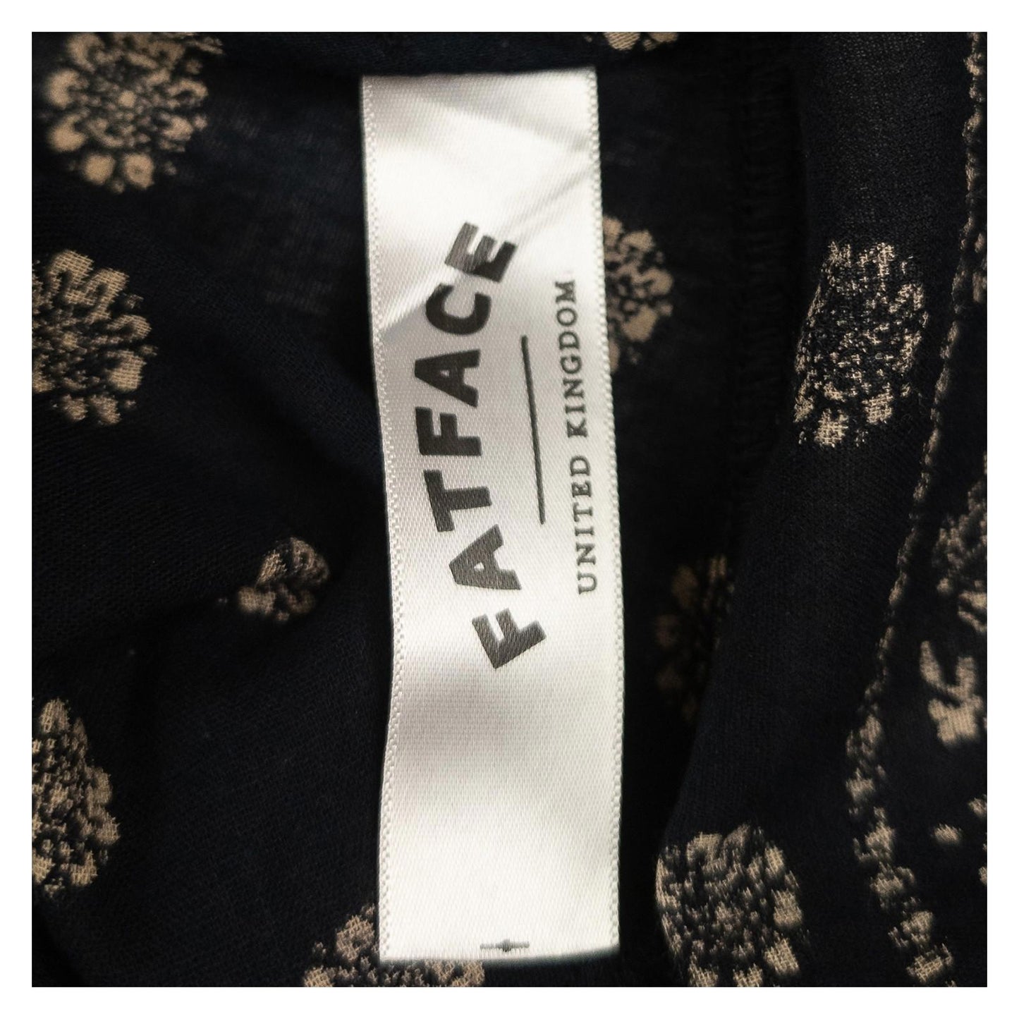 FatFace Top UK 14 Black Floral Handkerchief Hem Cami Strappy Tassel Boho by Fat Face – | RewearableUK