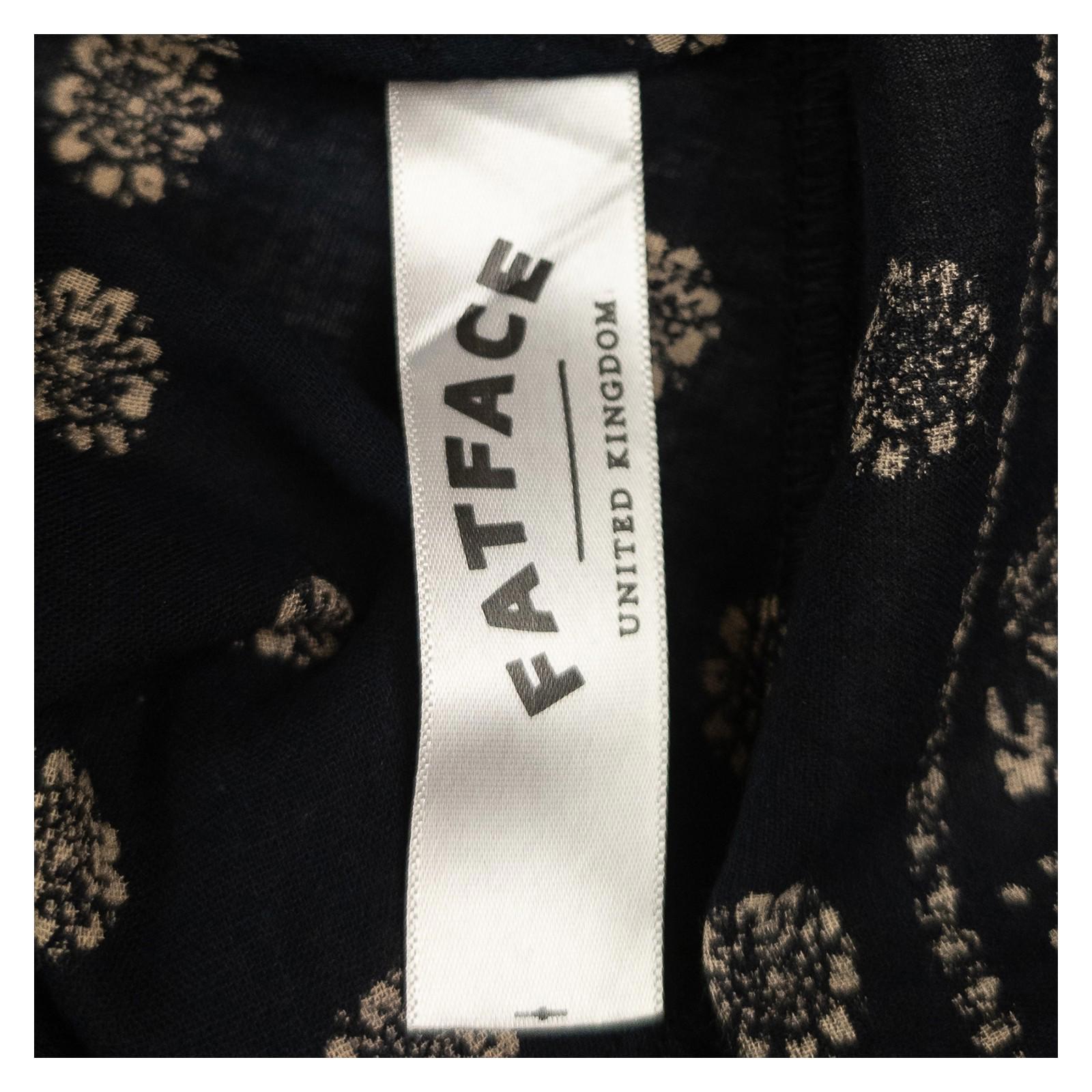 FatFace Top UK 14 Black Floral Handkerchief Hem Cami Strappy Tassel Boho by Fat Face – | RewearableUK