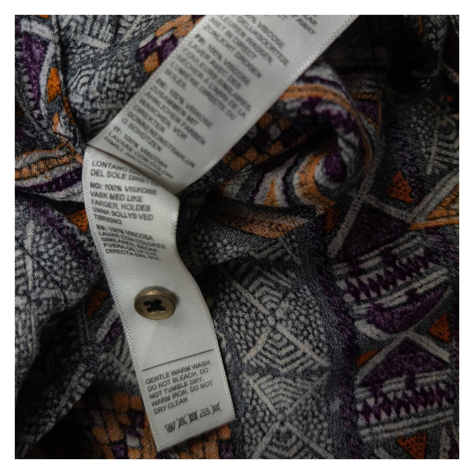 FatFace Tunic Top UK 10 Purple Orange Aztec Tribal Print Sleeveless Pockets by Fat Face – | RewearableUK