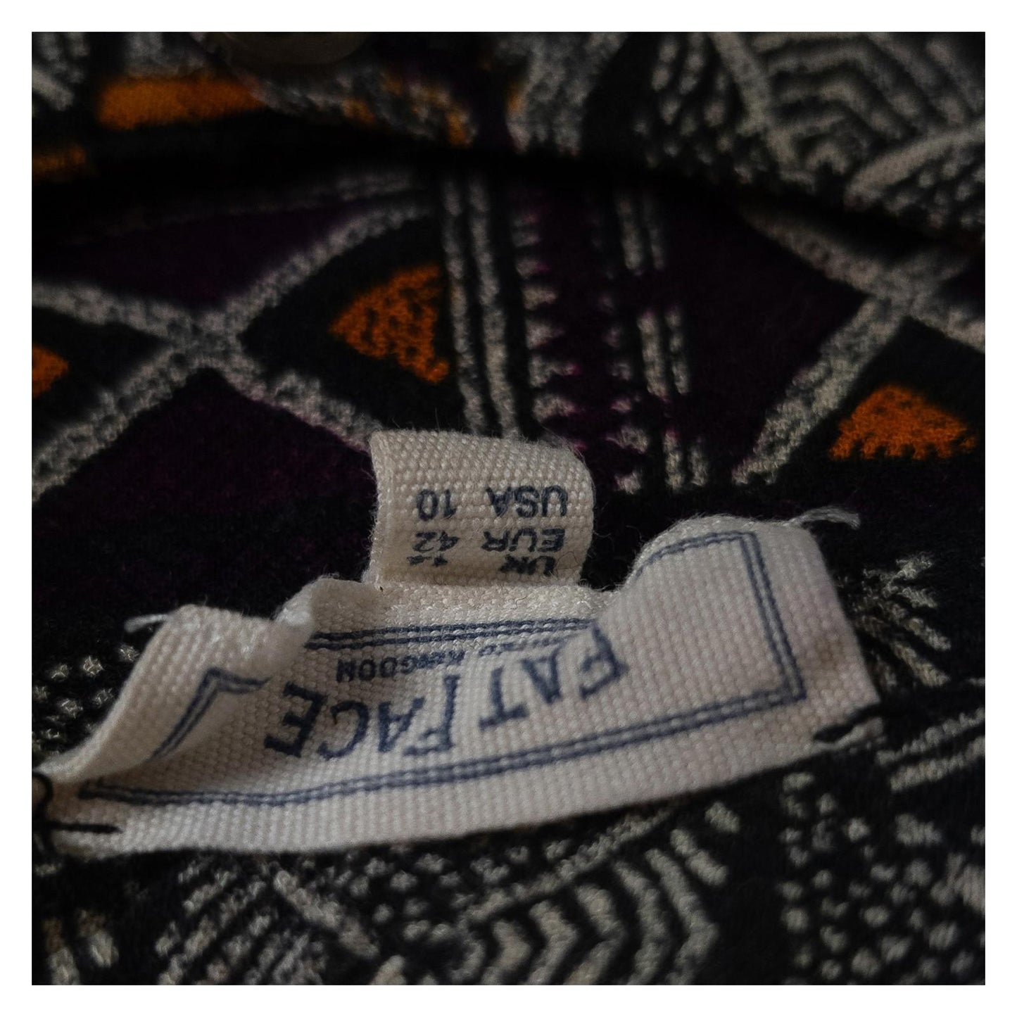 FatFace Tunic Top UK 10 Purple Orange Aztec Tribal Print Sleeveless Pockets by Fat Face – | RewearableUK