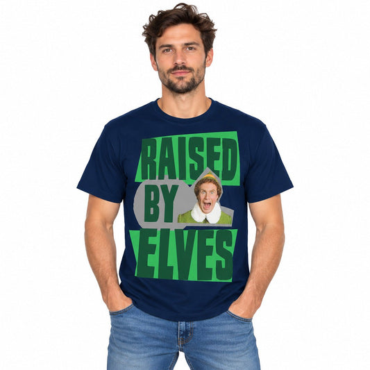 F&F Men's Raised By Elves T-Shirt L Navy NWT – T-Shirt product photo 1 | RewearableUK