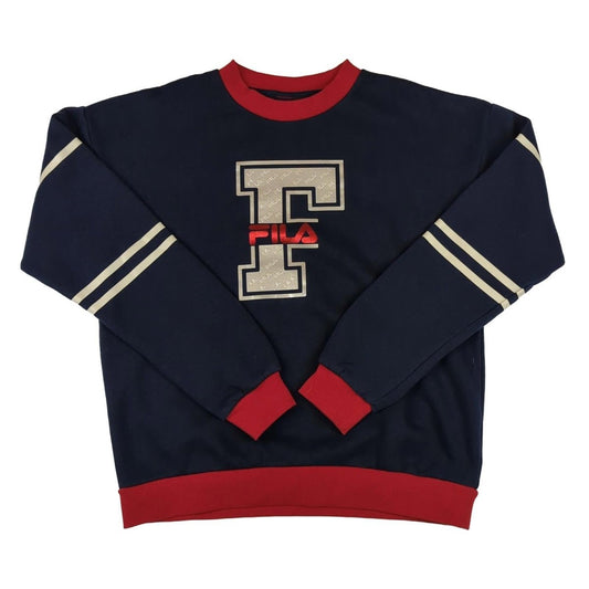Fila Fila Men’s Navy Crew Neck Sweater Size S Retro Style Classic Sweater & Hoodie RewearableUK