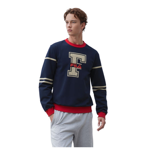 Fila Fila Men’s Navy Crew Neck Sweater Size S Retro Style Classic Sweater & Hoodie RewearableUK