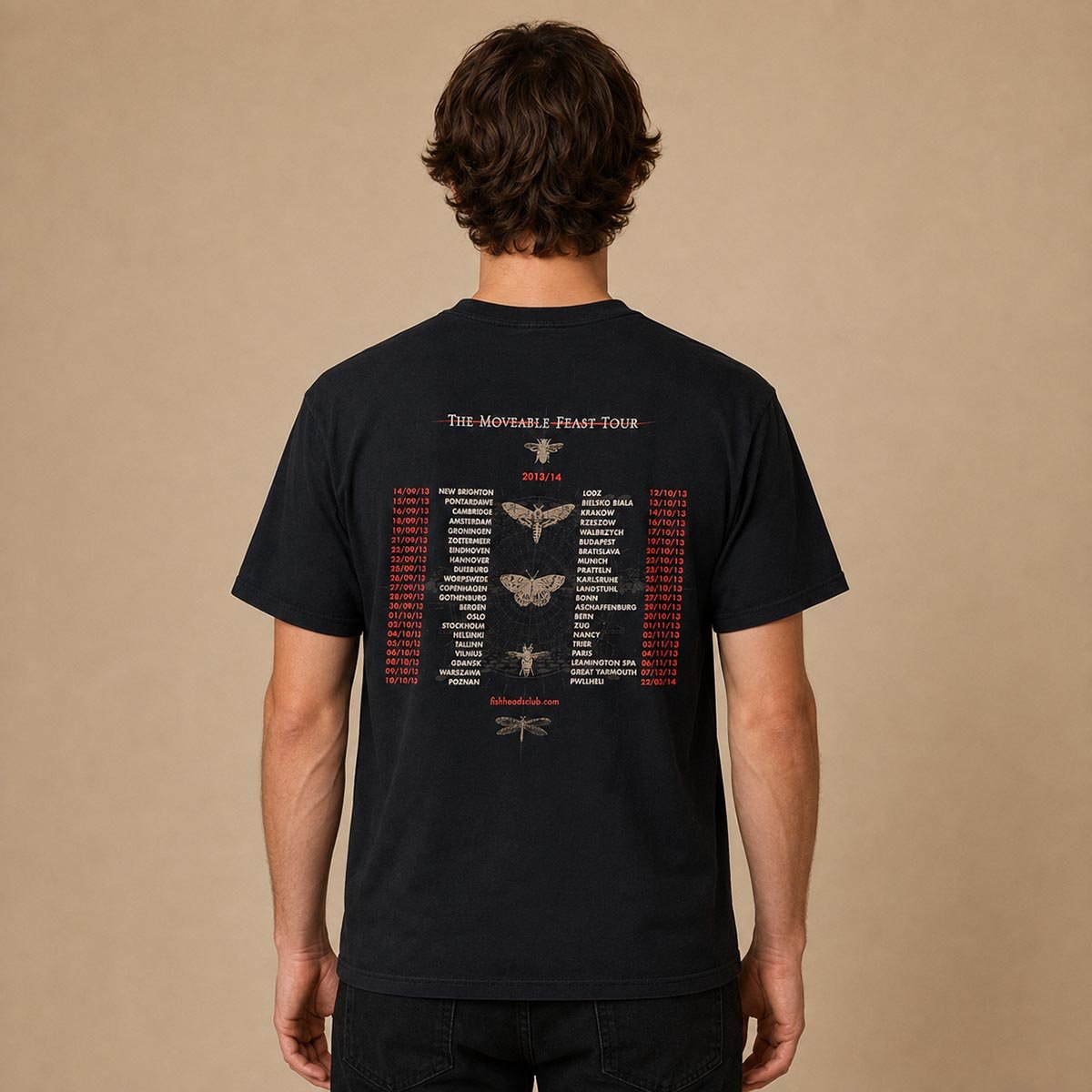 Fish Moveable Feast Tour 2013/14 T-Shirt XL Black Gildan – product photo 2 | RewearableUK