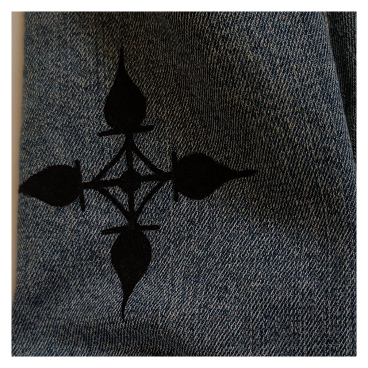 Flatbush Denim Sherpa Trucker Jacket L Blue Graphic Sleeves – product photo 4 | RewearableUK