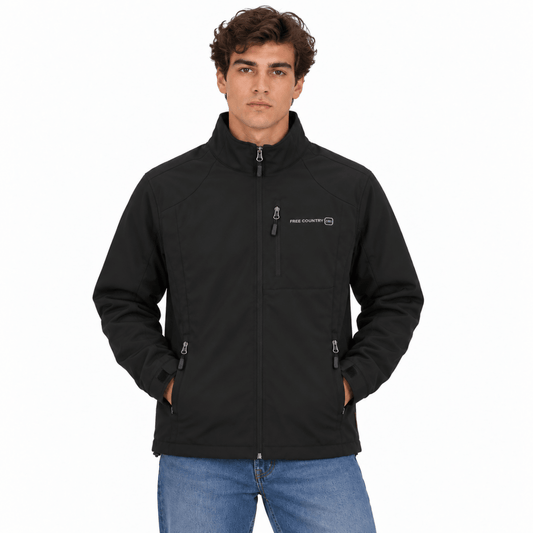 Free Country Men's Black Outdoor Jacket XL Full Zip Lightweight Hiking Coat – Outdoor Jacket product photo 1 | RewearableUK
