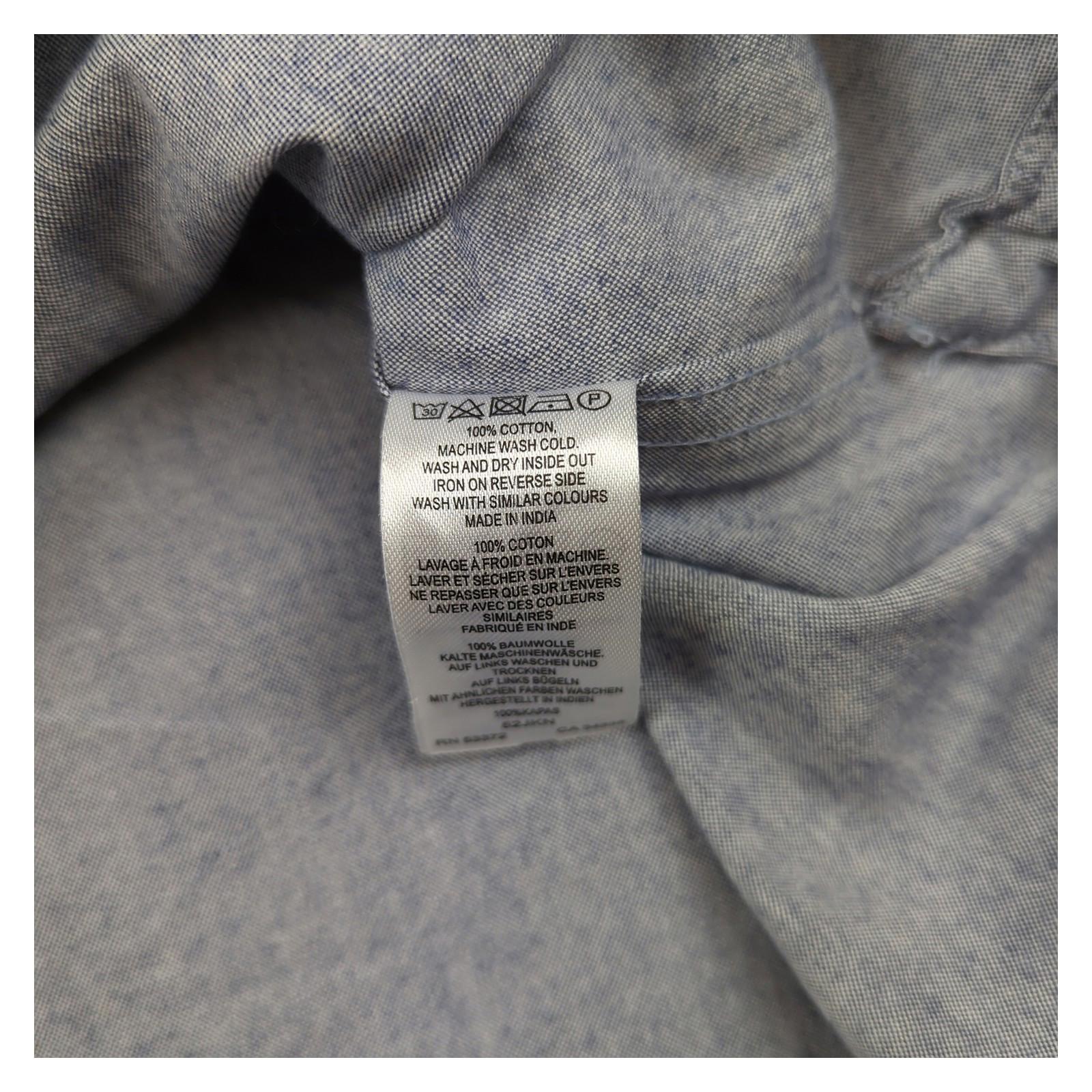 French Connection Oxford Shirt Size Large Men’s Blue Cotton Long Sleeve Button Up Casual Smart Top shirt RewearableUK