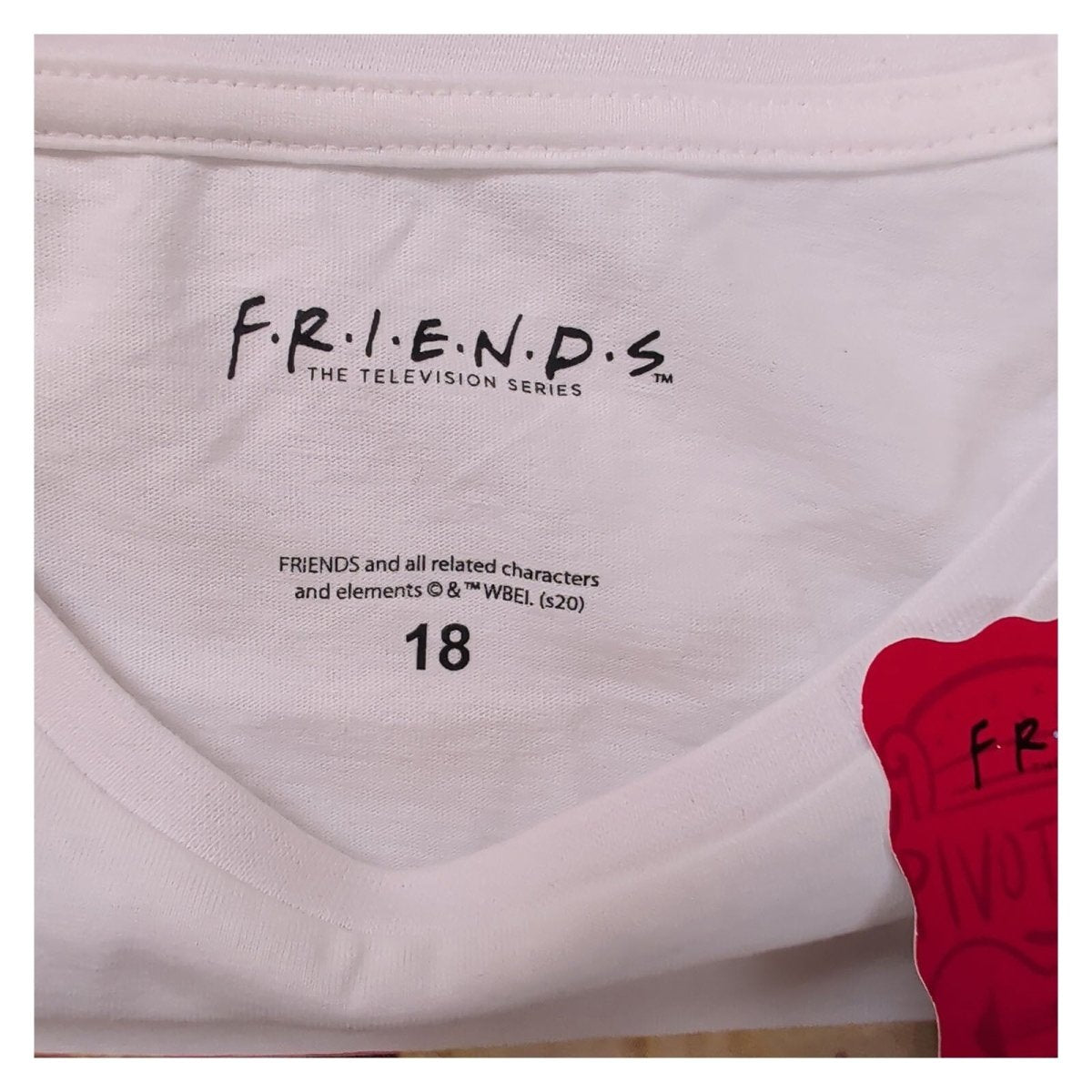 Friends Women's T-Shirt Size 18 White Holiday Armadillo Graphic 100% Cotton – product photo 4 | RewearableUK
