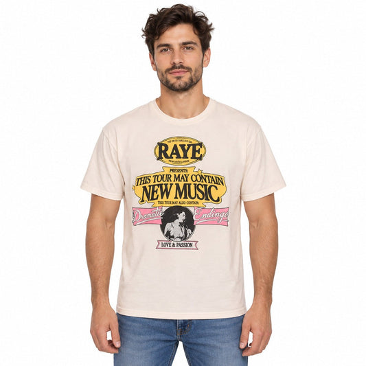 Fruit of the Loom Unisex T-Shirt L Cream Raye Tour Graphic – T-Shirt product photo 1 | RewearableUK