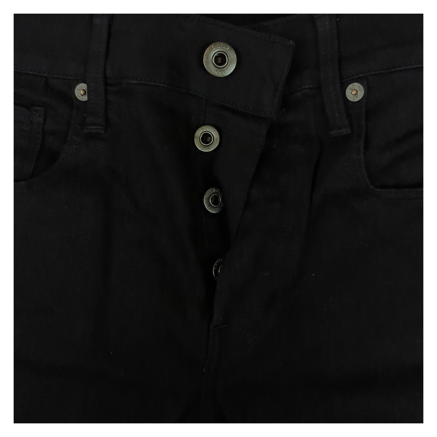 G - Star G - Star RAW 3301 Jeans Mens W30 L32 Slim Fit Black Denim Trousers Used JEANS RewearableUK