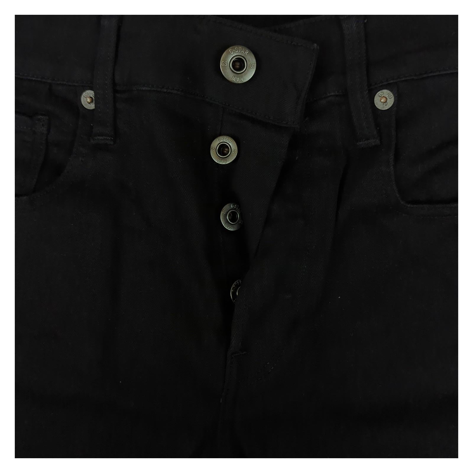 G - Star G - Star RAW 3301 Jeans Mens W30 L32 Slim Fit Black Denim Trousers Used JEANS RewearableUK