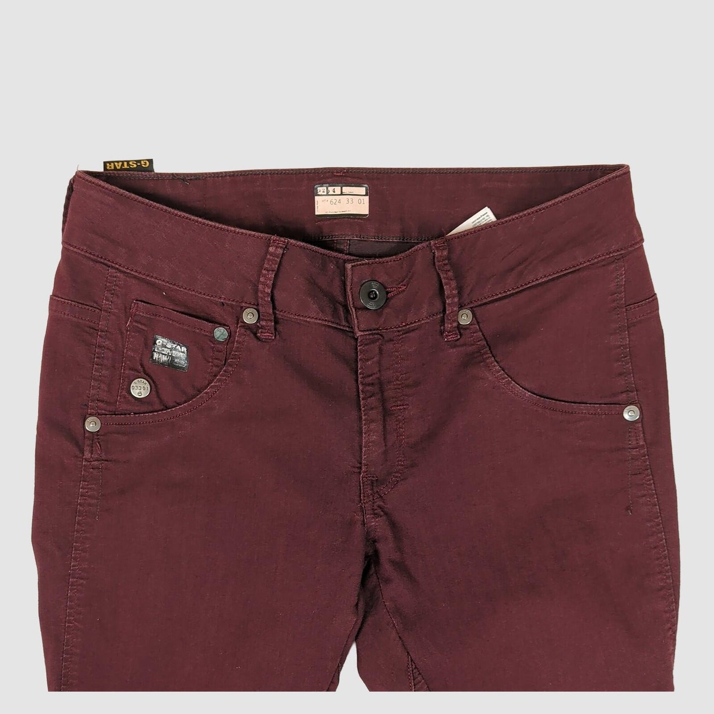 G - Star RAW 3301 Womens Burgundy Skinny Jeans W30 L32 Stretch Slim Fit by G - Star – JEANS | RewearableUK
