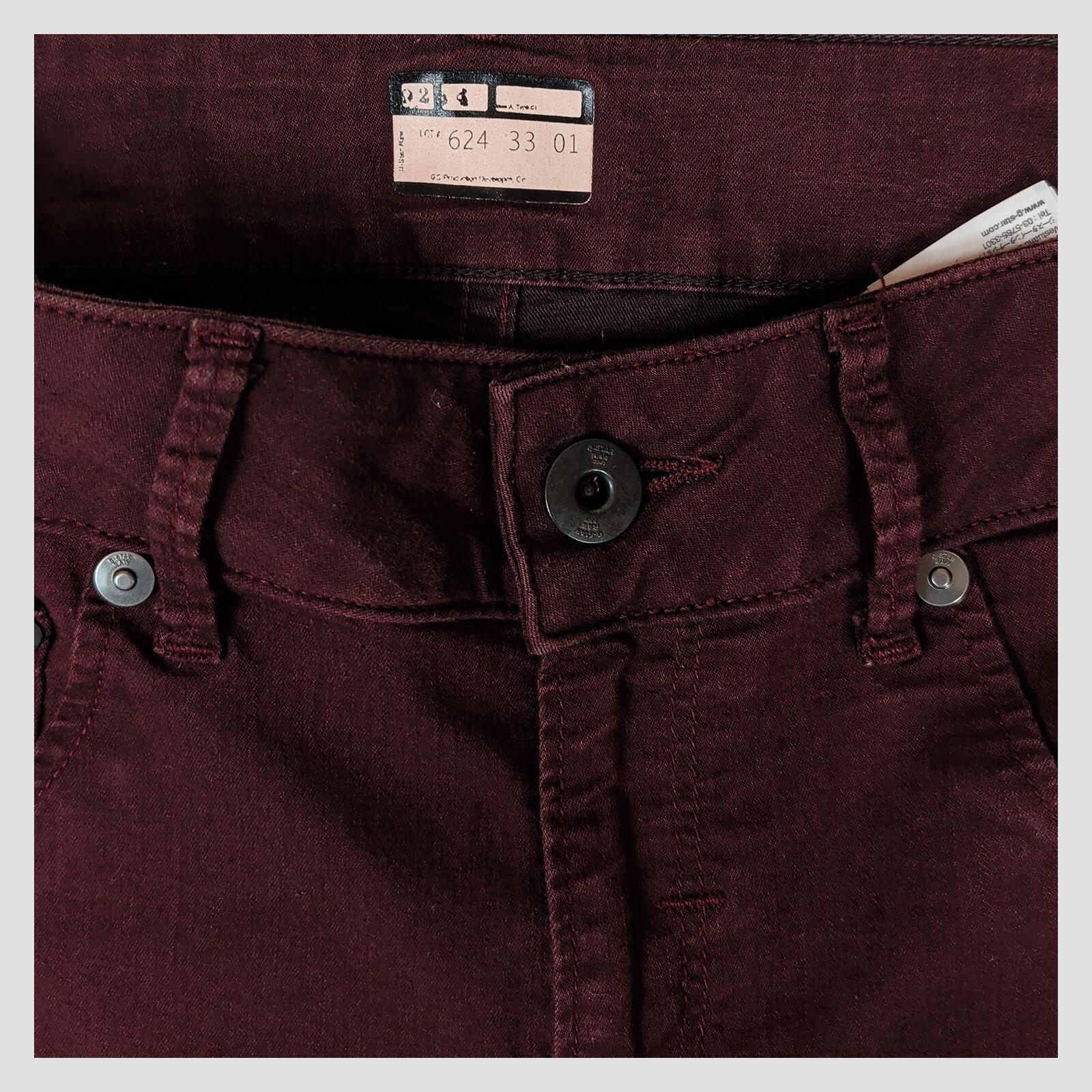 G - Star RAW 3301 Womens Burgundy Skinny Jeans W30 L32 Stretch Slim Fit by G - Star – JEANS | RewearableUK
