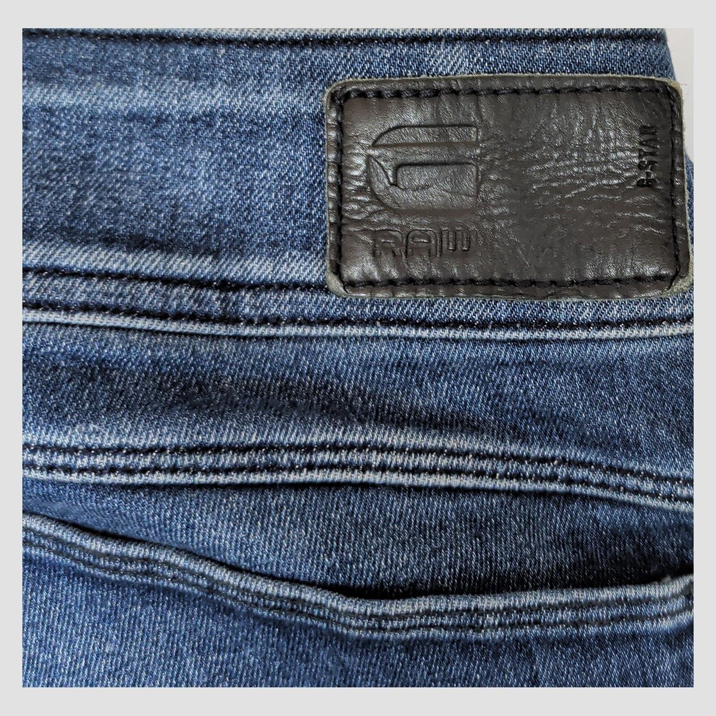 g star raw lynn mid skinny womens blue denim wash jeans size w31 l32 casual by G - Star – JEANS | RewearableUK