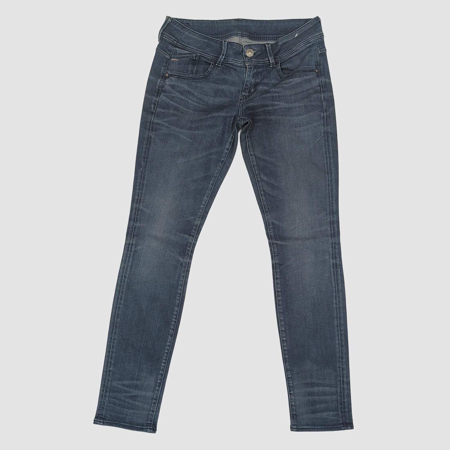 g star raw lynn mid skinny womens blue denim wash jeans size w31 l32 casual by G - Star – JEANS | RewearableUK