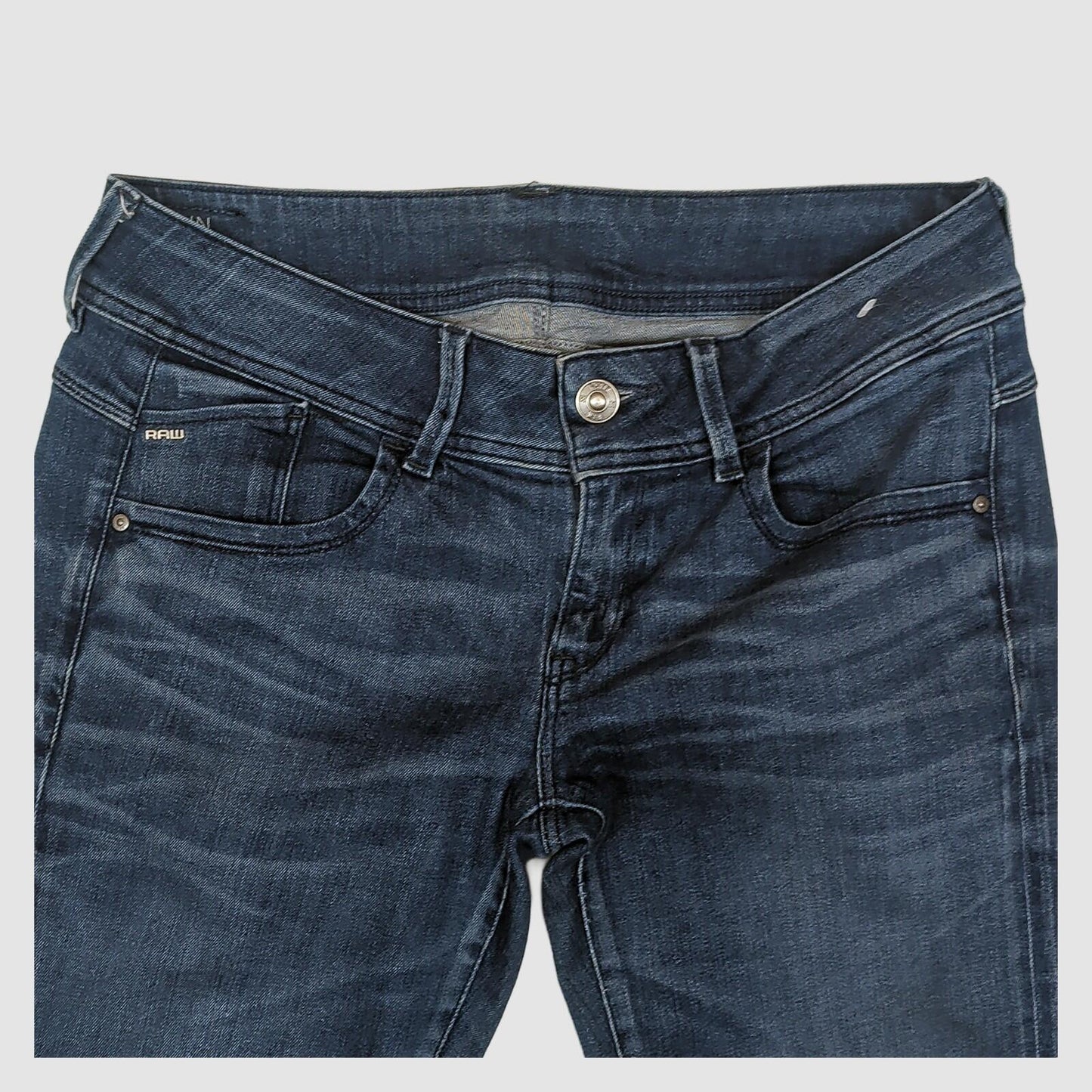 g star raw lynn mid skinny womens blue denim wash jeans size w31 l32 casual by G - Star – JEANS | RewearableUK
