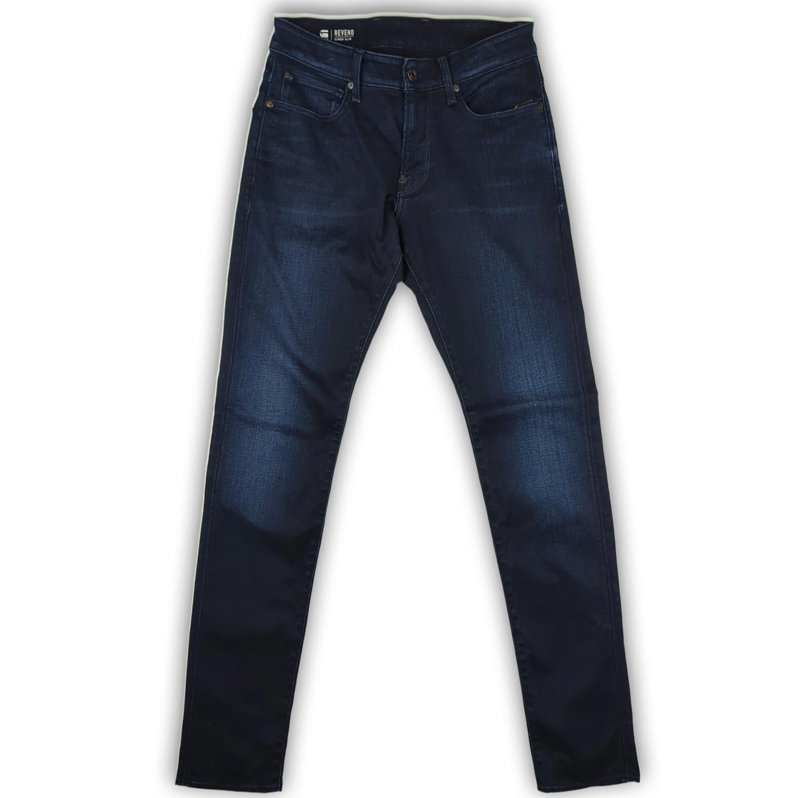 G - Star G - Star Raw Revend Jeans W32 L34 Super Slim Fit Blue Stretch Denim Contemporary JEANS RewearableUK
