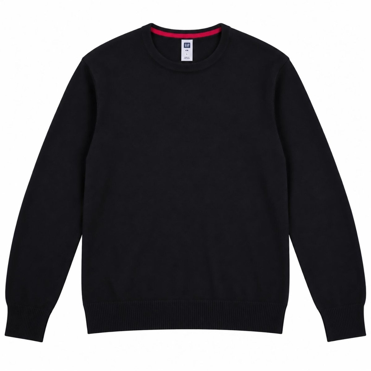 GAP Men's Jumper L Black Cotton Lycra Spandex Blend Crew Neck – product photo 1 | RewearableUK