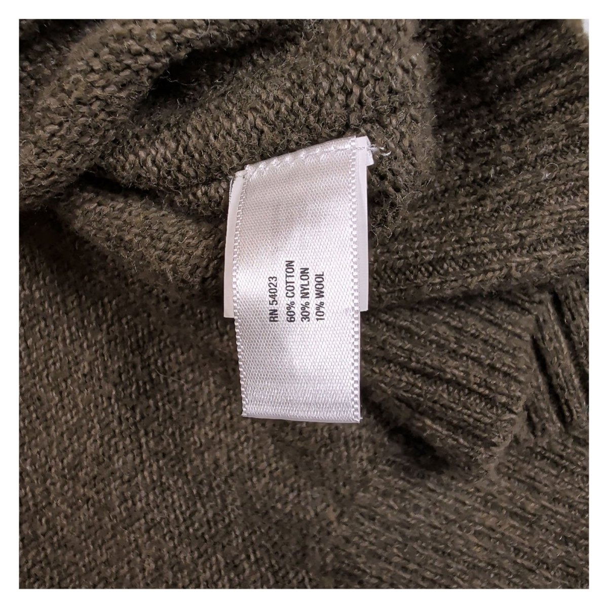 Gap Mens Jumper Large Brown V-Neck Striped Wool Cotton Blend – product photo 8 | RewearableUK