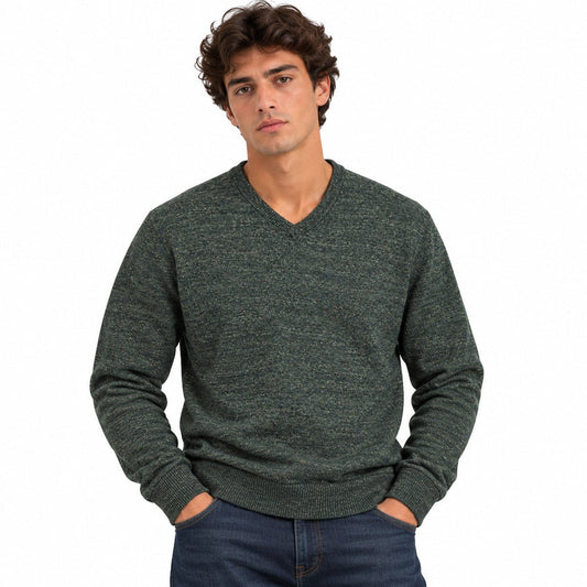 GAP Men's V-Neck Jumper M Tall Forest Green – Fair – jumper product photo 1 | RewearableUK