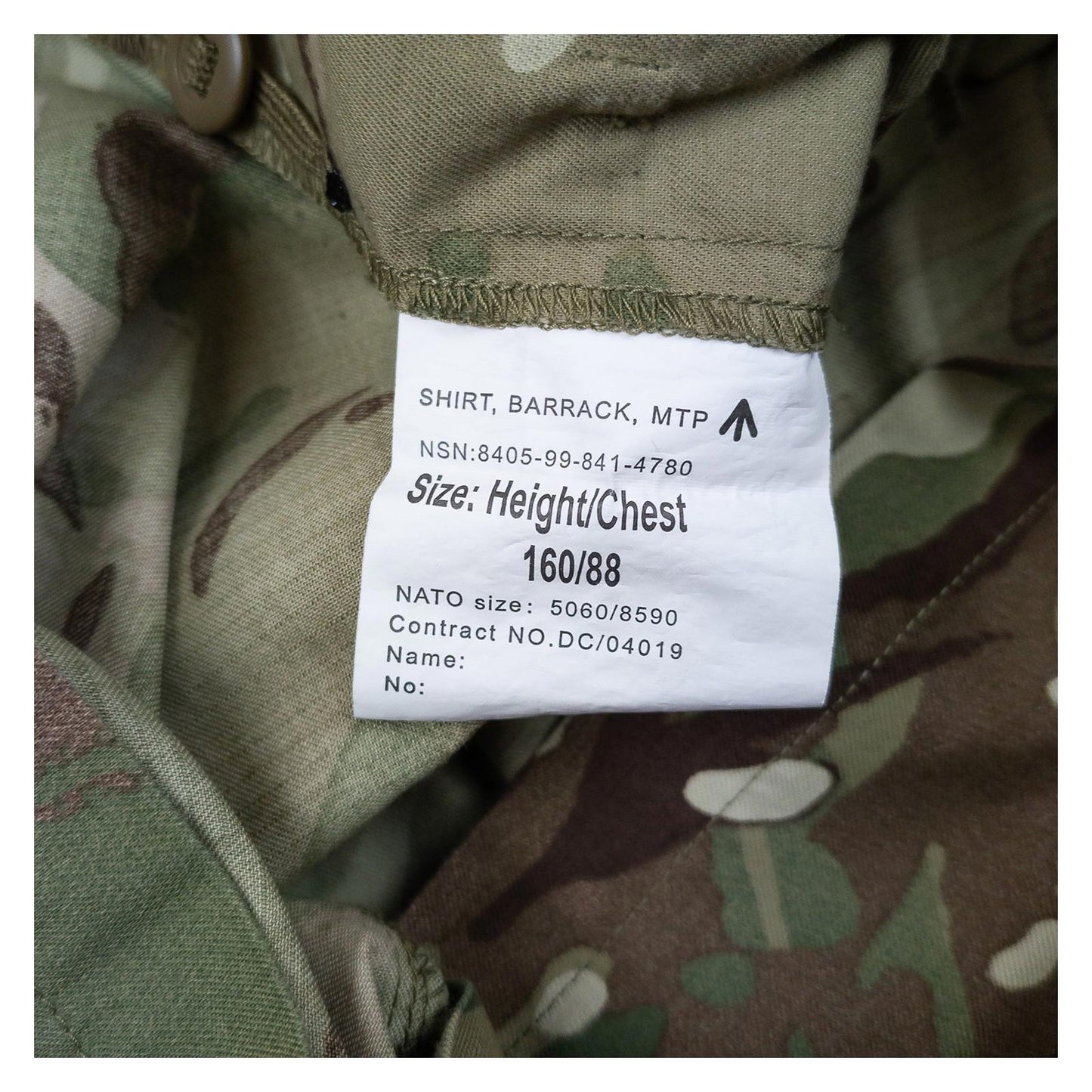 Genuine British Army MTP Barrack Shirt PCS Surplus Small Short 160/88 Grade 1 by RewearableUK – | RewearableUK