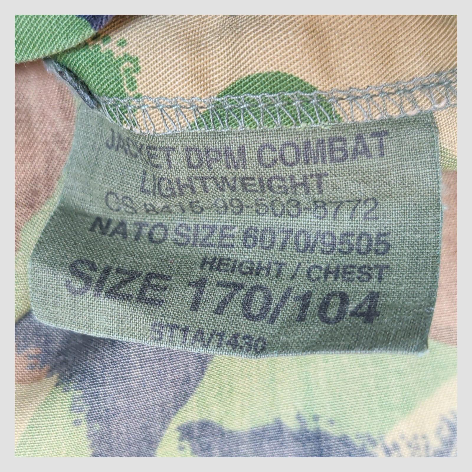 genuine british military dpm lightweight combat jacket camo size 170 / 104 by RewearableUK – | RewearableUK