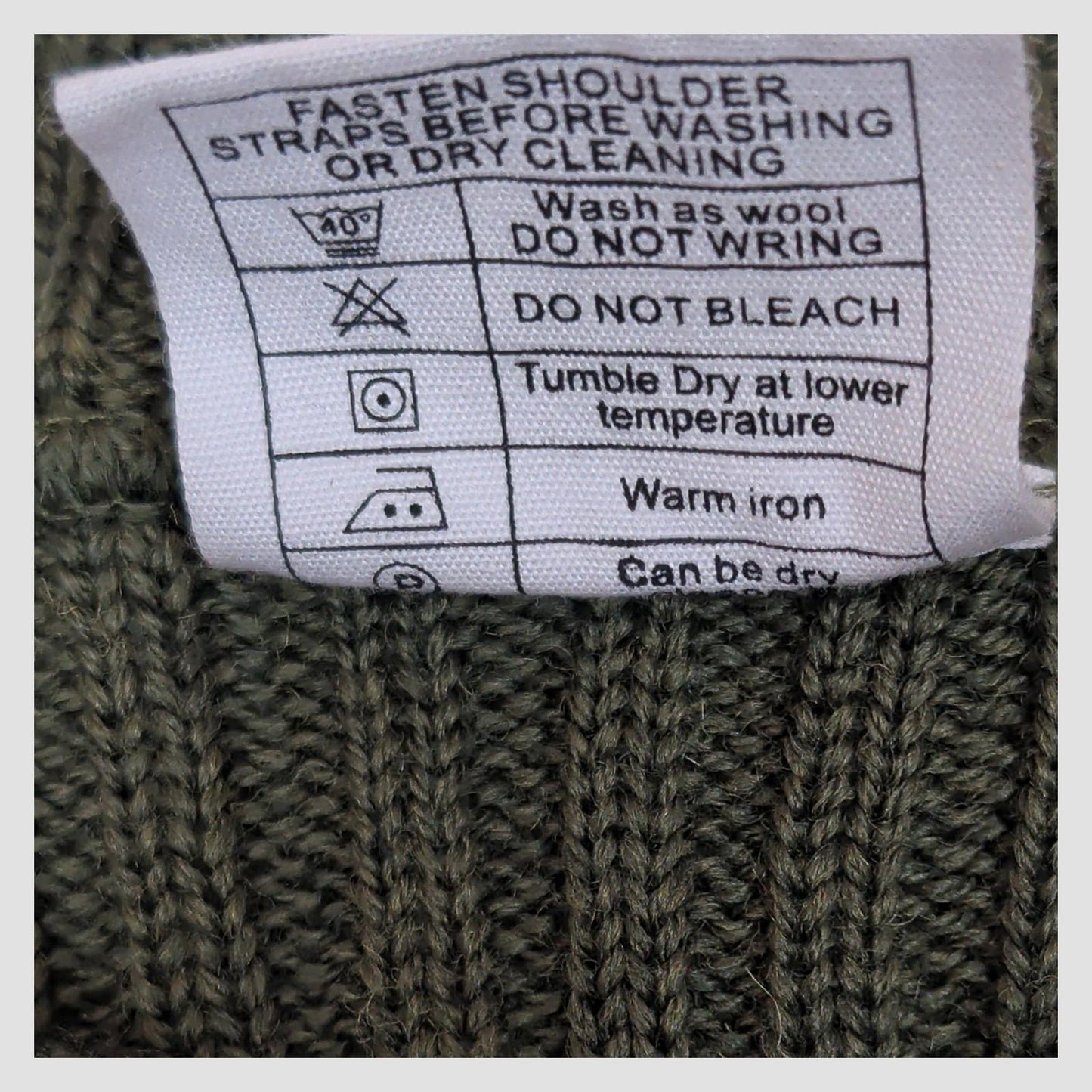 genuine british military heavy olive round neck jersey sweater size 112 cm by RewearableUK – | RewearableUK