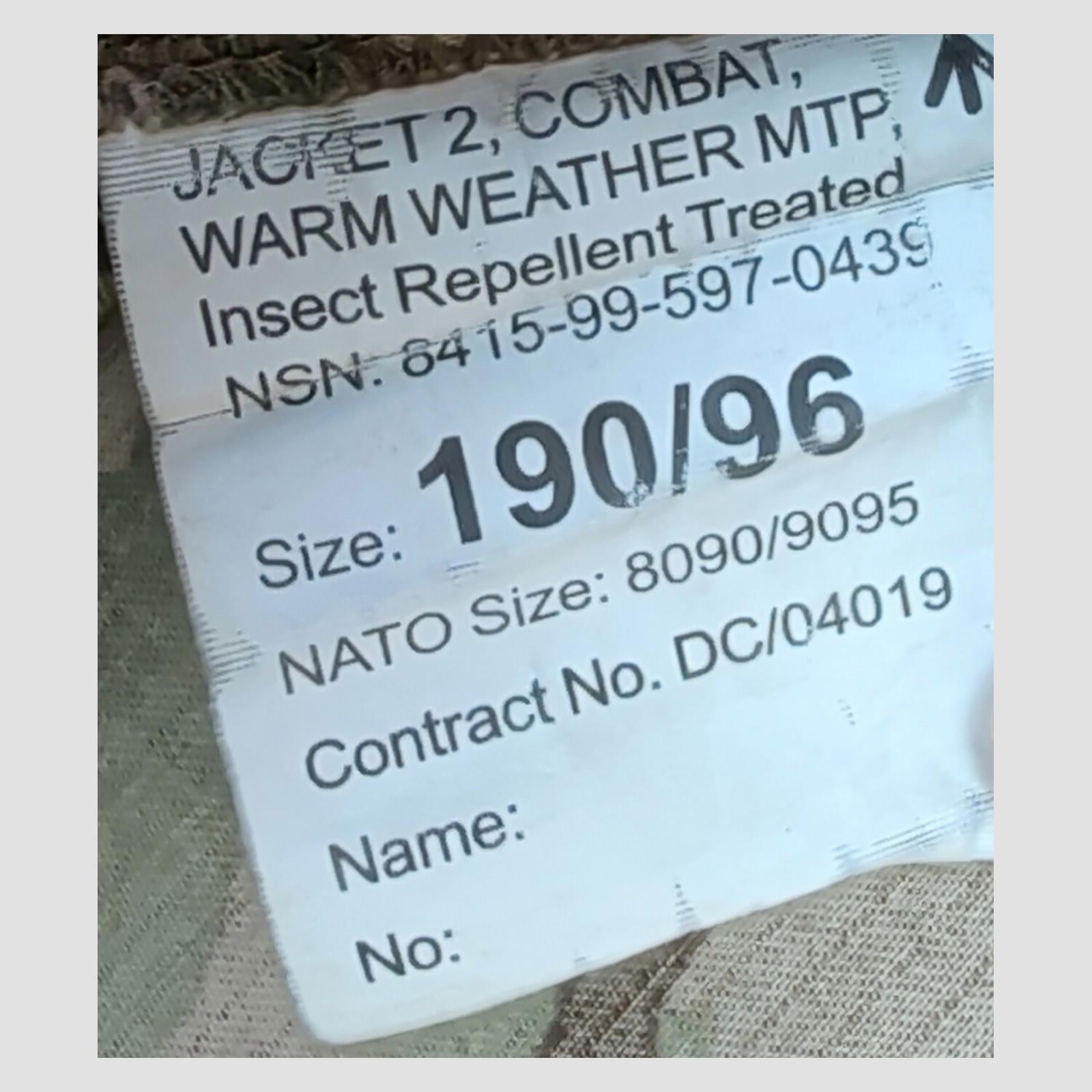 genuine british military woodland dpm warm weather combat jacket size 190 96 by RewearableUK – | RewearableUK