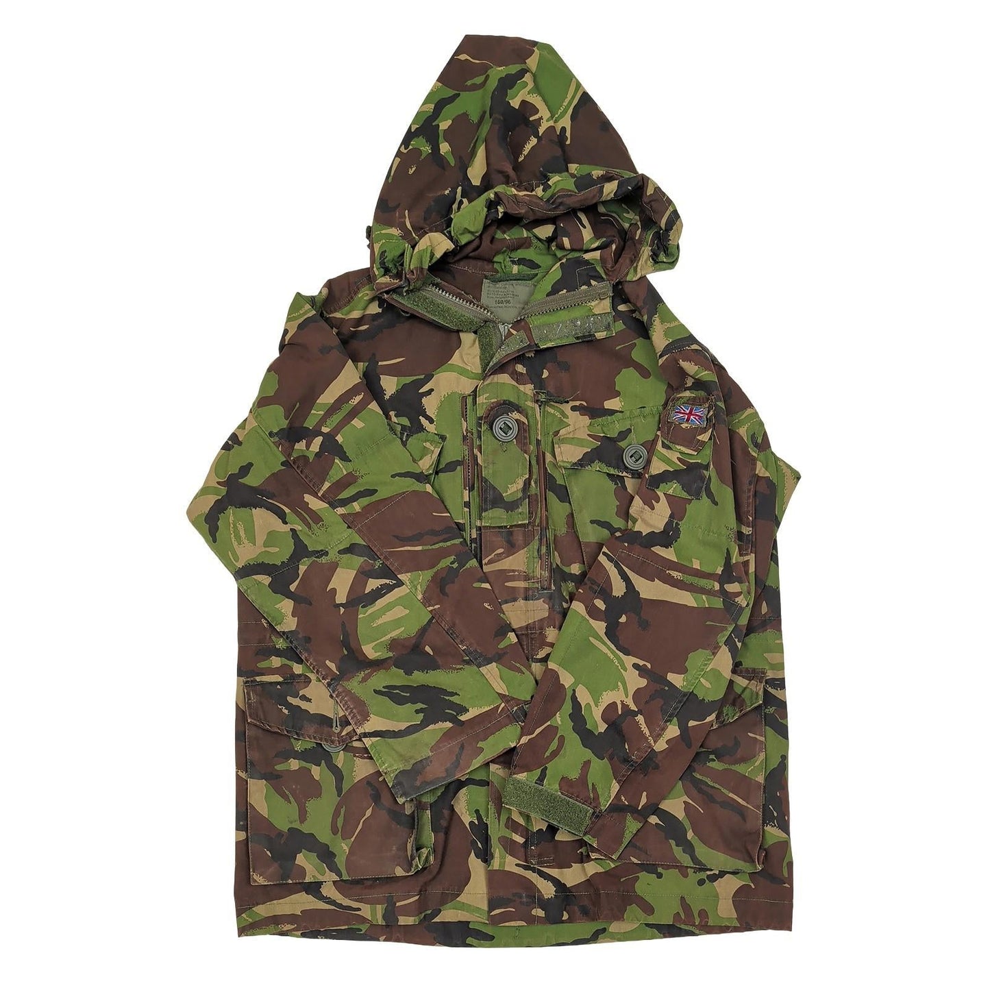 genuine british military woodland dpm windproof combat smock camo size 160 96 by RewearableUK – | RewearableUK