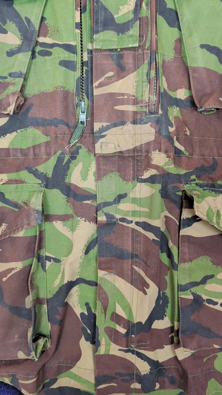 genuine british military woodland dpm windproof combat smock camo size 160 96 by RewearableUK – | RewearableUK