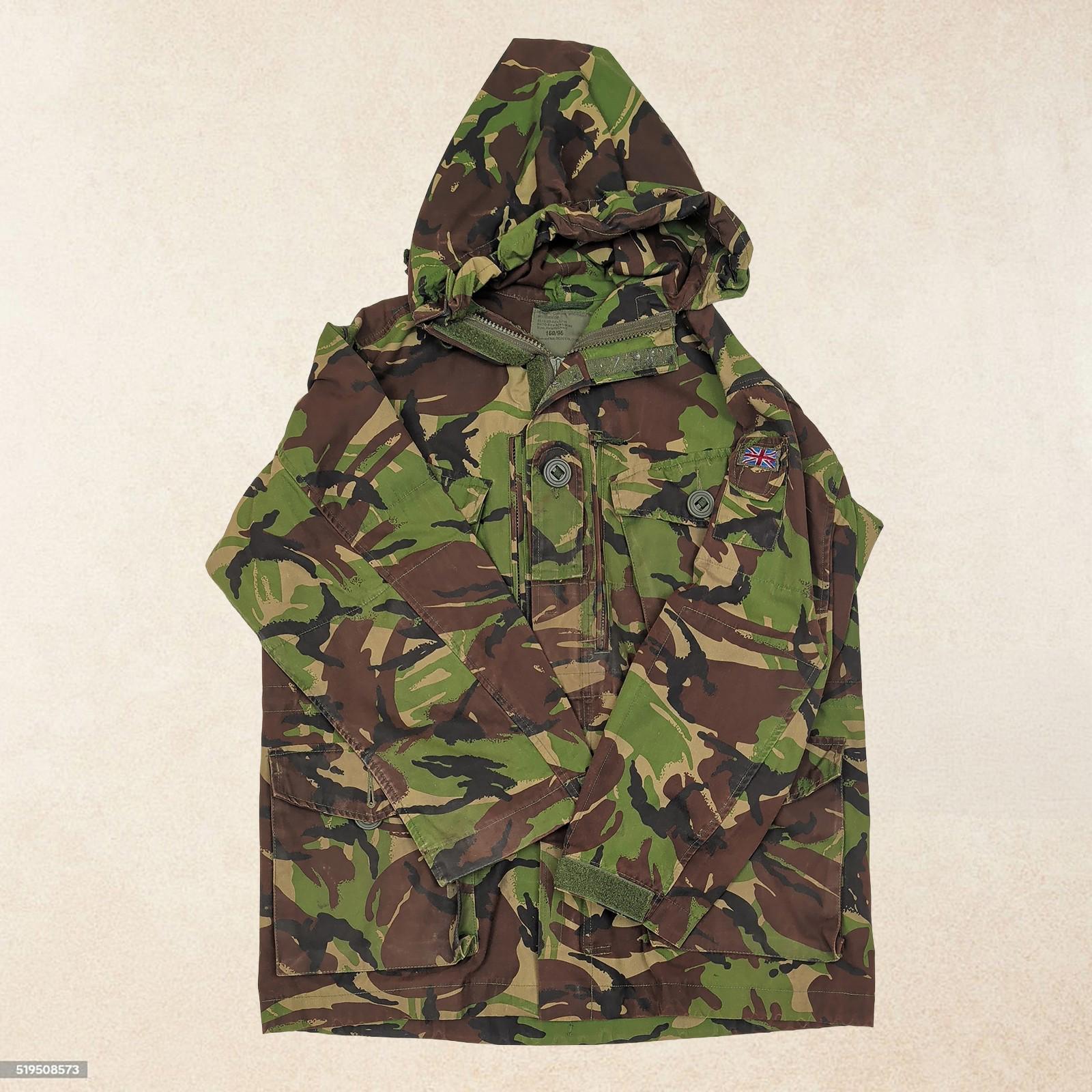genuine british military woodland dpm windproof combat smock camo size 160 96 by RewearableUK – | RewearableUK