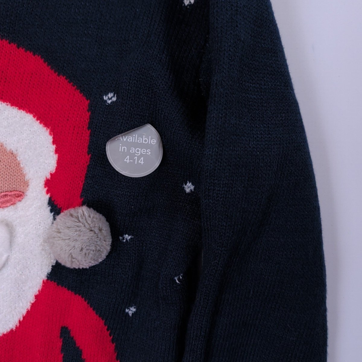 George Girls Christmas Jumper Age 11-12 Navy Santa – product photo 5 | RewearableUK