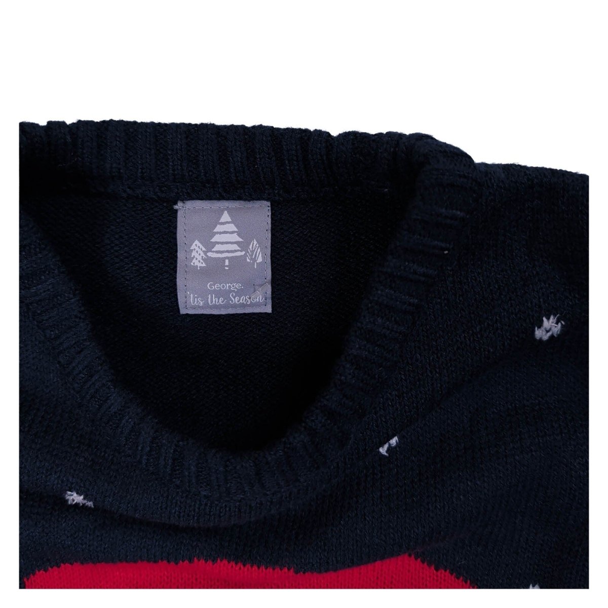 George Girls Christmas Jumper Age 11-12 Navy Santa – product photo 3 | RewearableUK