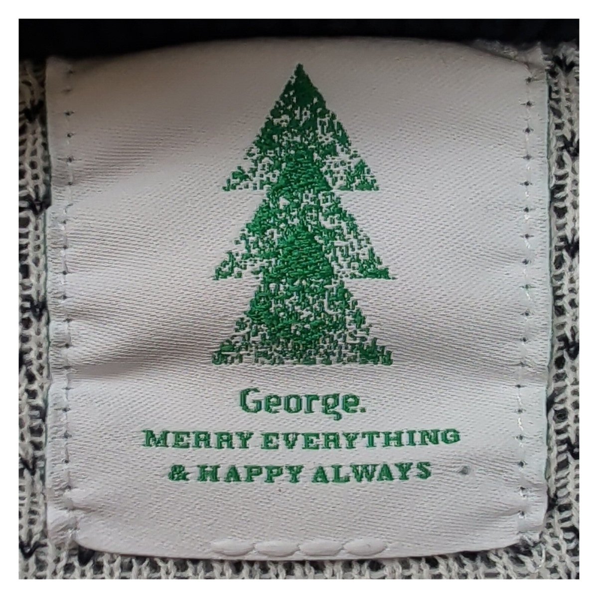 George Men's Christmas Jumper Medium Santa Rocket Space Fair Isle Xmas Sweater – product photo 4 | RewearableUK
