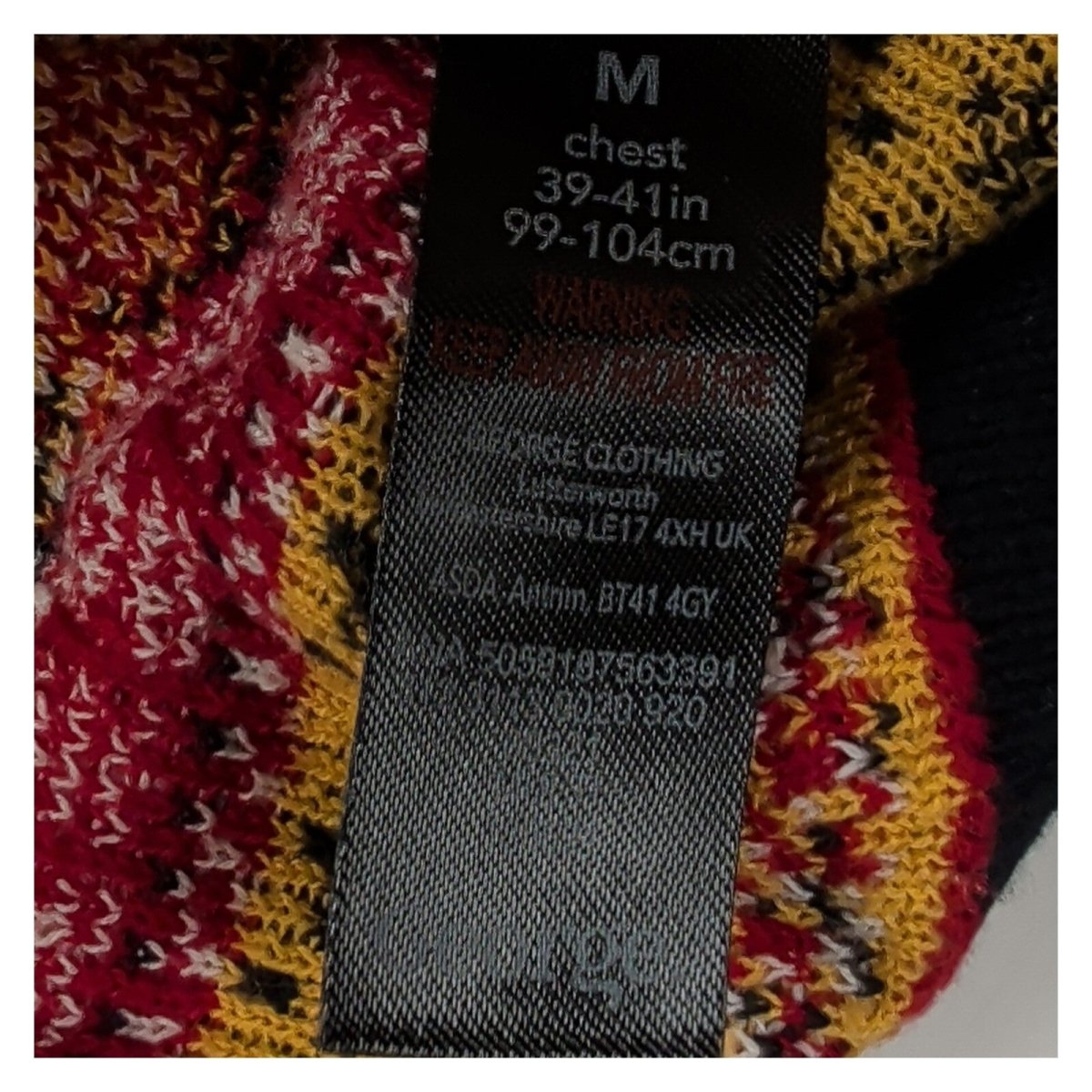 George Men's Christmas Jumper Medium Santa Rocket Space Fair Isle Xmas Sweater – product photo 3 | RewearableUK