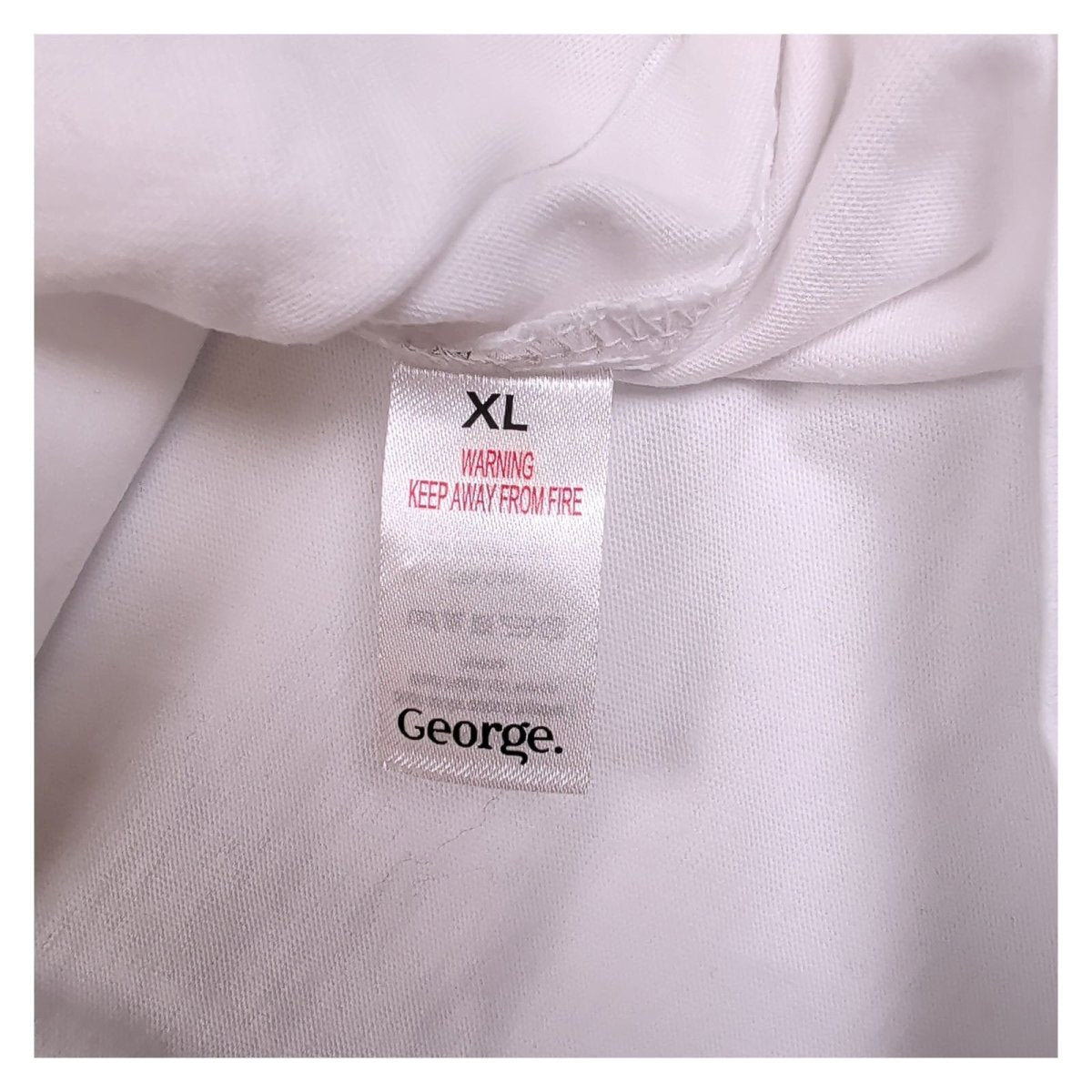 George Unisex Adults T-Shirt XL White Brussel Pouts Graphic 100% Cotton – product photo 6 | RewearableUK