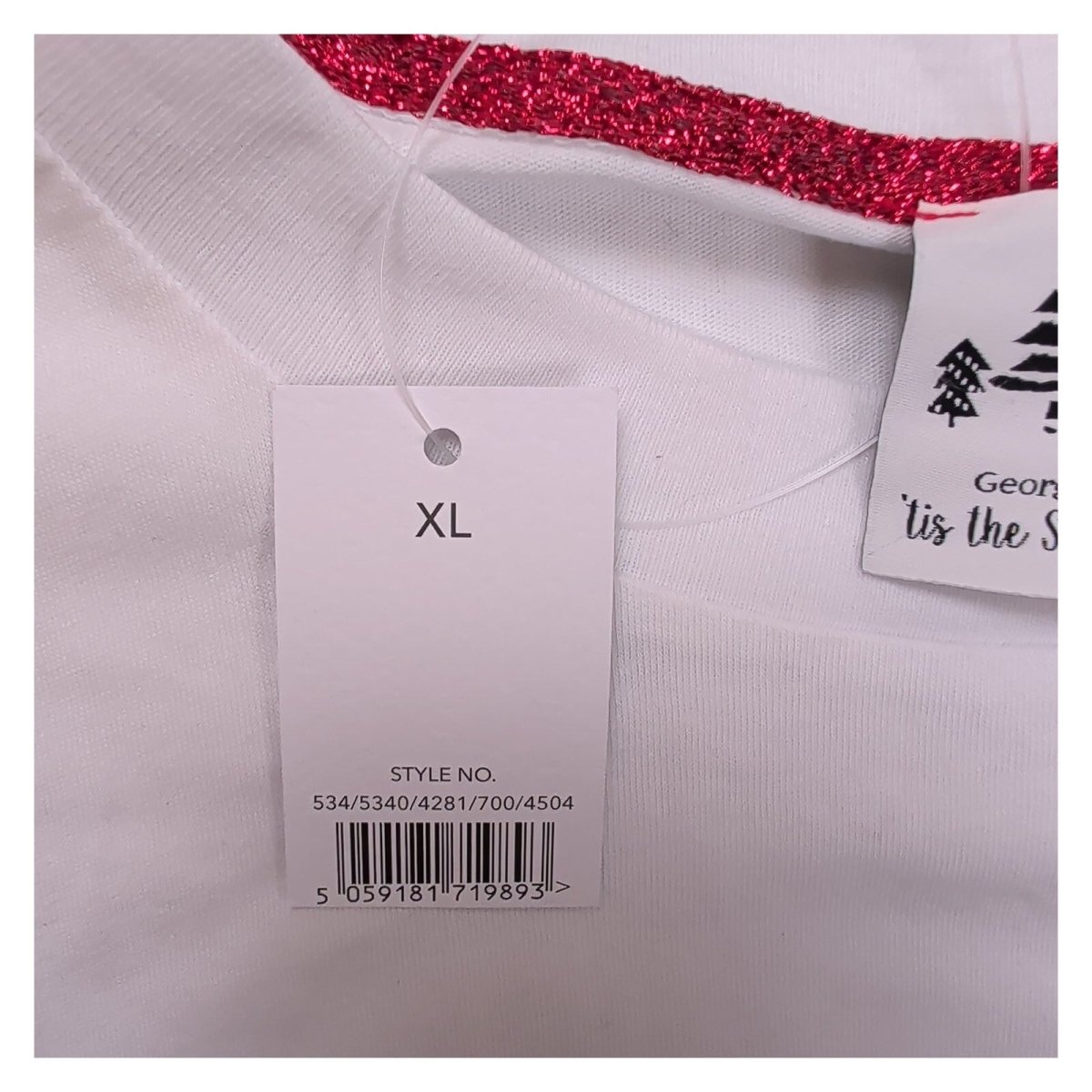George Unisex Adults T-Shirt XL White Brussel Pouts Graphic 100% Cotton – product photo 8 | RewearableUK