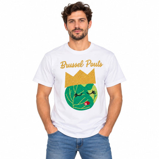 George Unisex Brussel Pouts T-Shirt XL White NWT – T-Shirt product photo 1 | RewearableUK