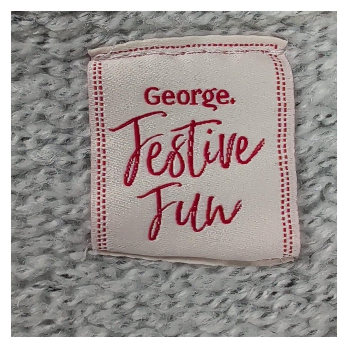 George Women's Christmas Jumper M 12-14 Grey Fluffy Penguin Festive Knit – product photo 3 | RewearableUK