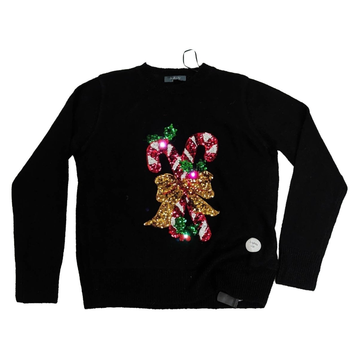 George Women's Light-Up Christmas Jumper M UK 12-14 Black Sequins New Without Tags – Christmas Jumper product photo 1 | RewearableUK