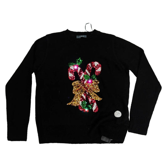 George Women's Light-Up Christmas Jumper M UK 12-14 Black Sequins New Without Tags – Christmas Jumper product photo 1 | RewearableUK