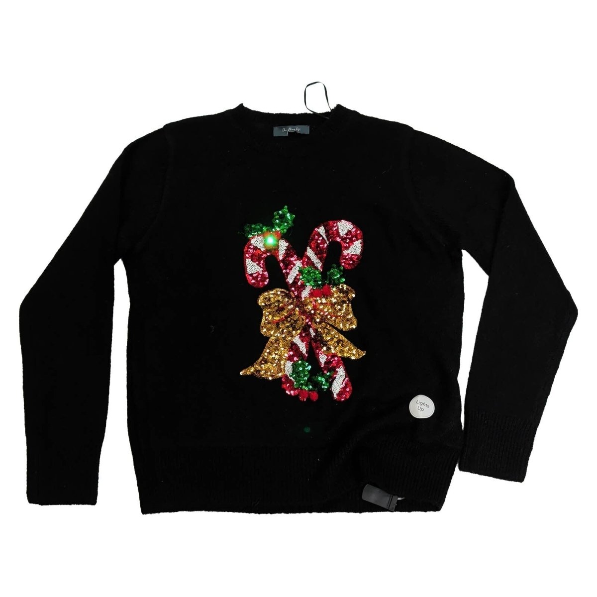 George Women's Light-Up Christmas Jumper M UK 12-14 Black Sequins New Without Tags – Christmas Jumper product photo 2 | RewearableUK