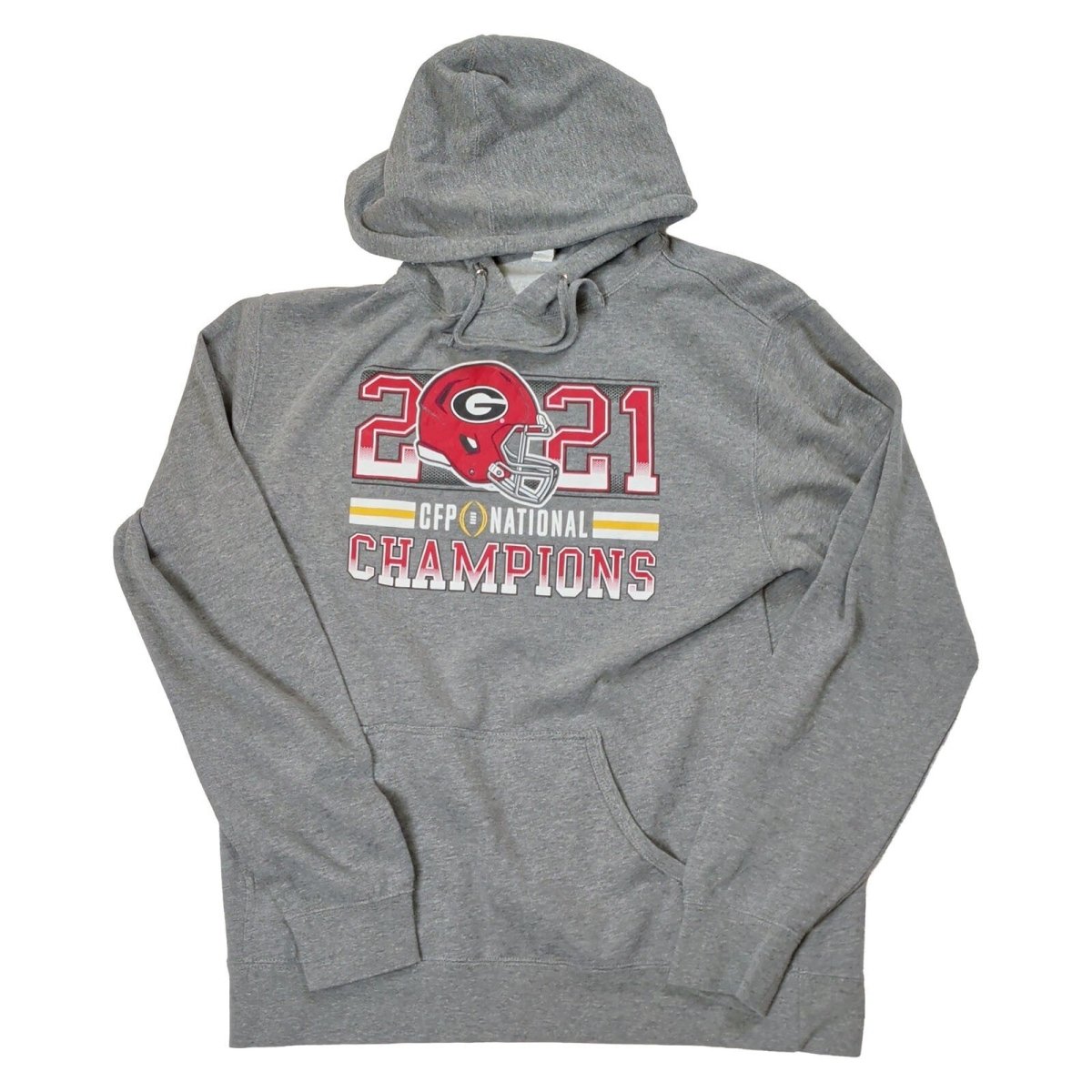 Georgia Bulldogs 2021 CFP National Champions Hoodie L Grey Independent – product photo 1 | RewearableUK