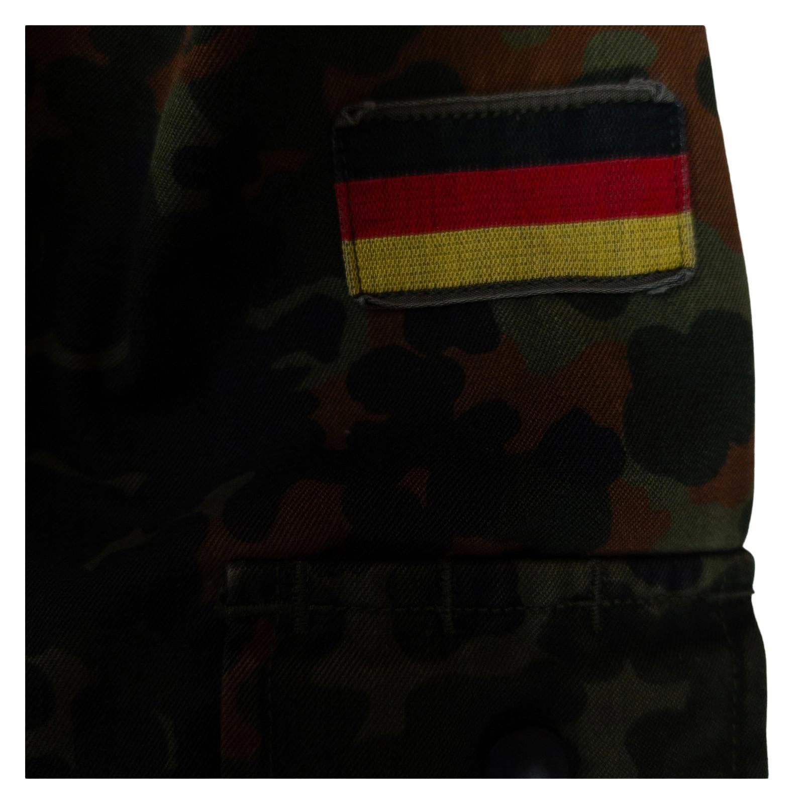 German Army Flecktarn Camo Field Jacket Vintage Military Surplus Shirt by RewearableUK – | RewearableUK